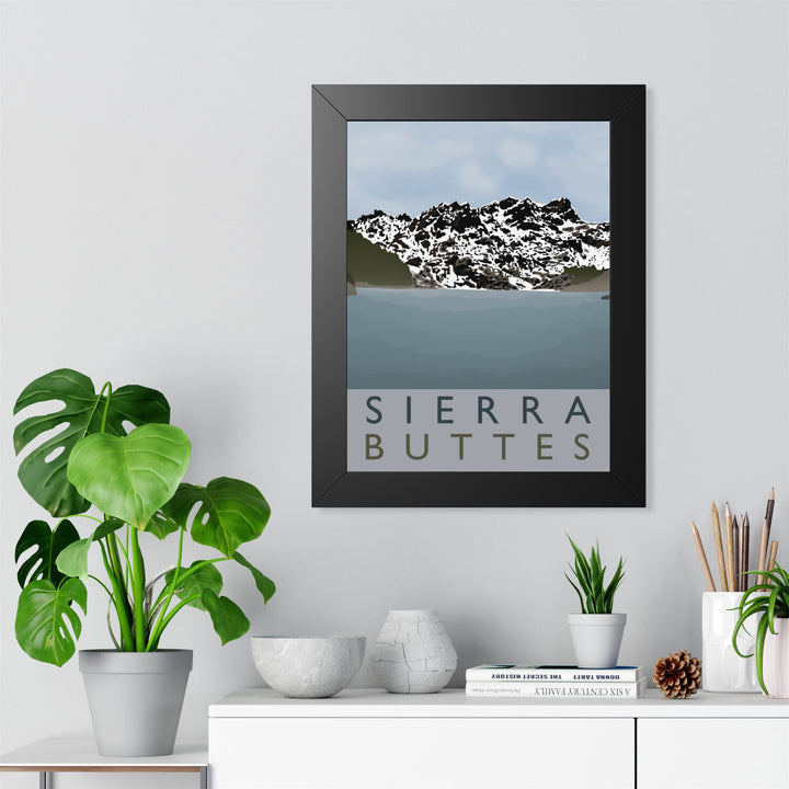 Sierra Buttes Framed Print – Wall Art