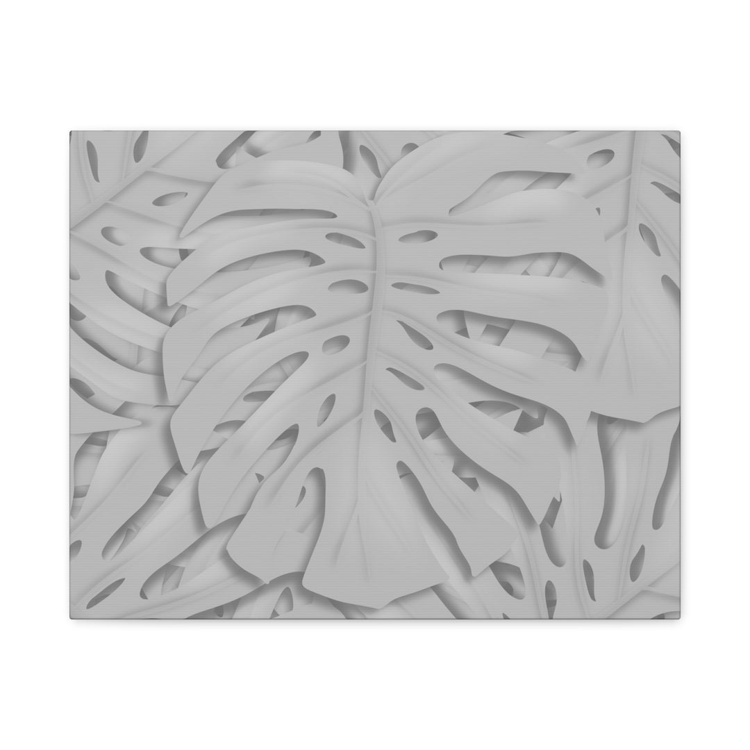 Monstera Canvas Art 24x36 Matte Texture Indoor Botanical Wall Print Modern Home Decor