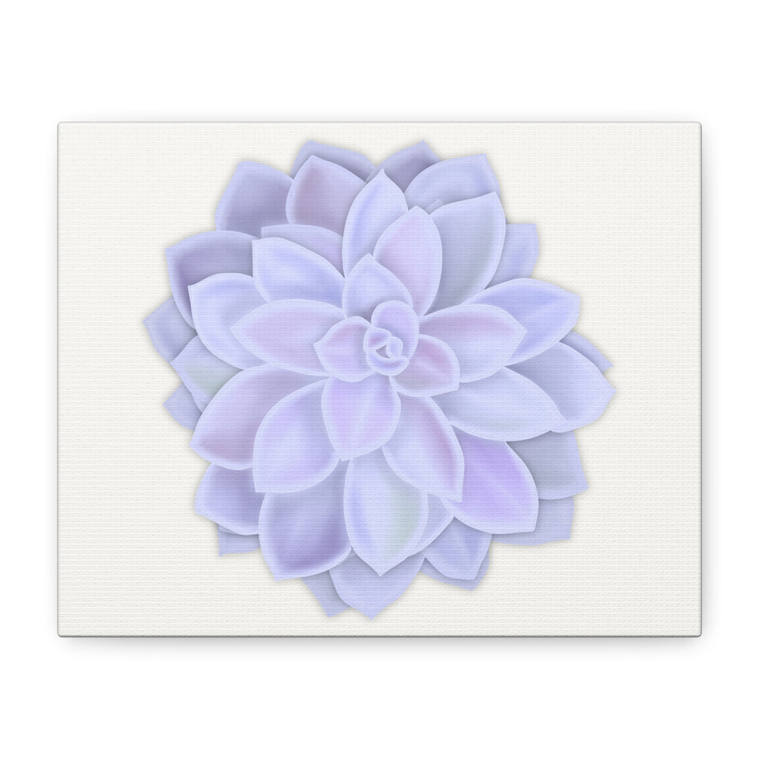 Succulent Canvas Art Pastel Rosette Canvas Durable Cotton Print Botanical Wall Art