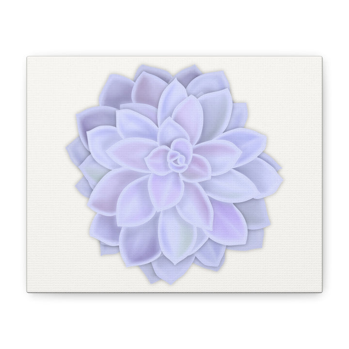 Succulent Canvas Art Pastel Rosette Canvas Durable Cotton Print Botanical Wall Art