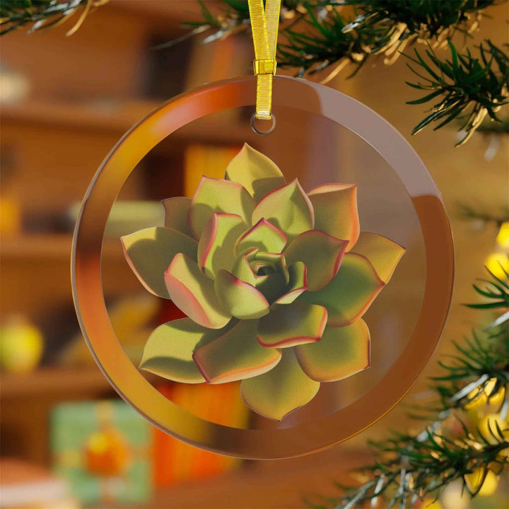POS Aeonium Glass Ornament