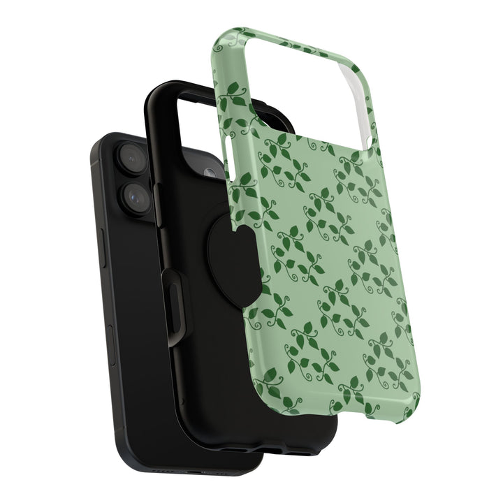 Pothos Pattern Phone Case – Dual Layer Protective Cover