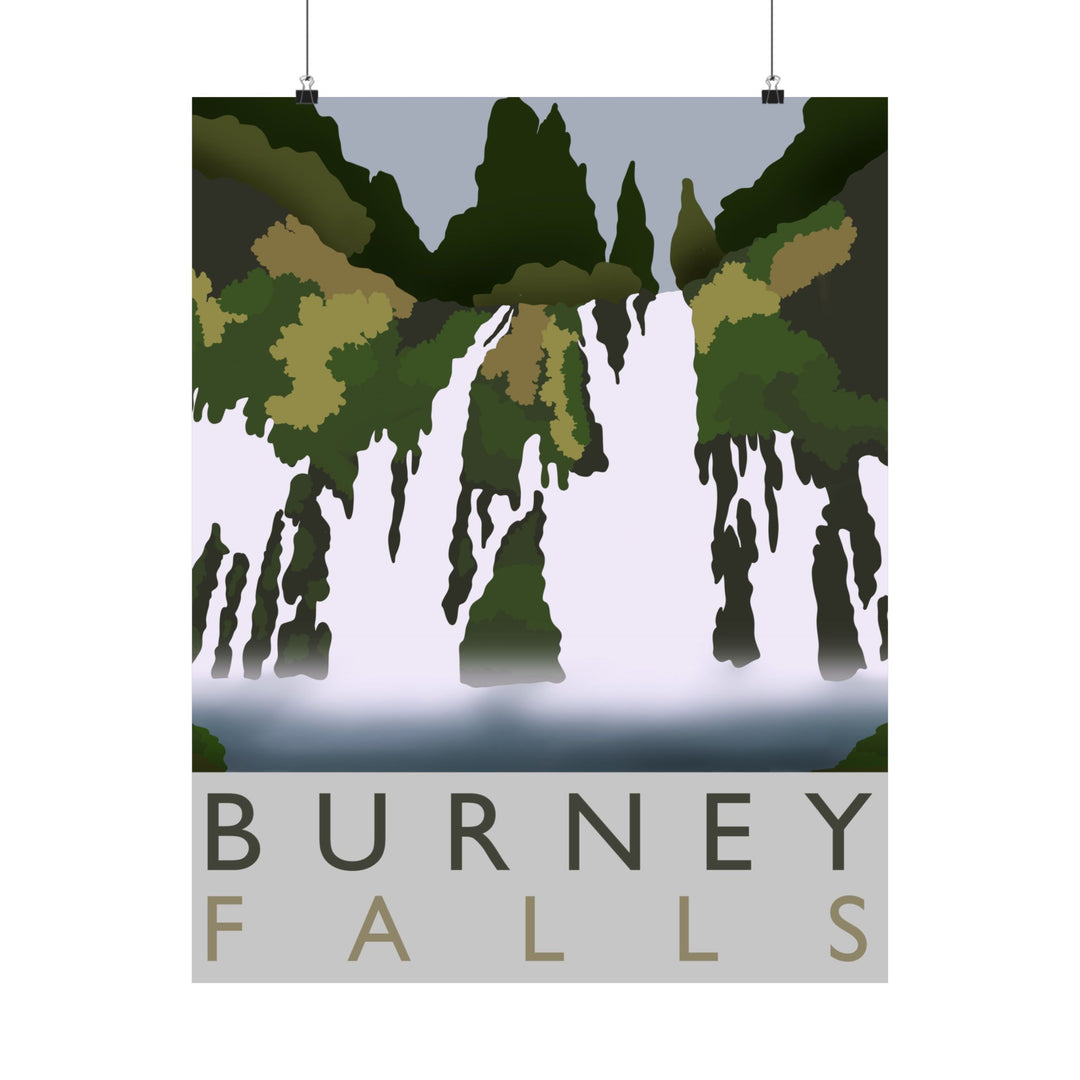 Burney Falls Print – Unframed Wall Art