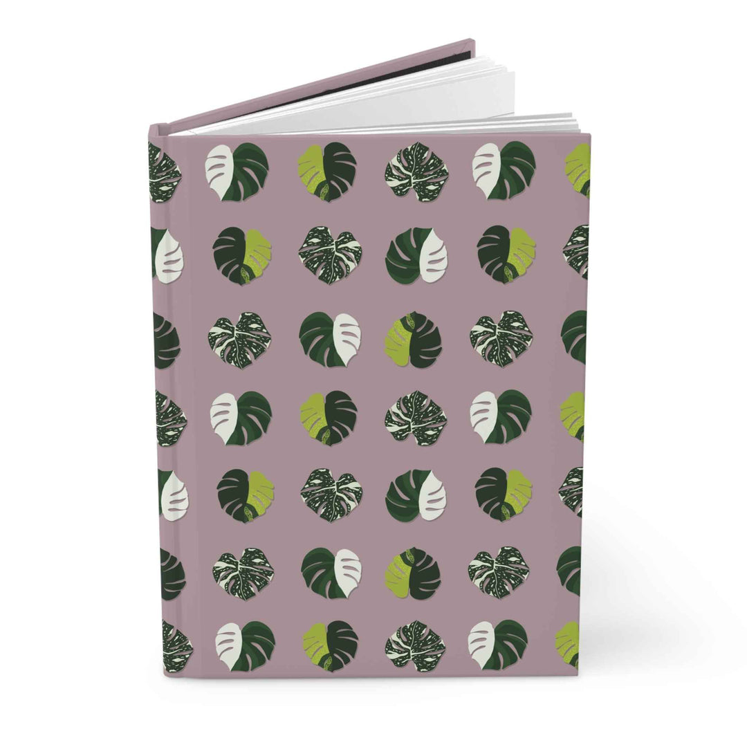 Variegated Monstera Pattern Hardcover Journal