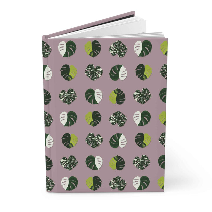 Variegated Monstera Pattern Hardcover Journal