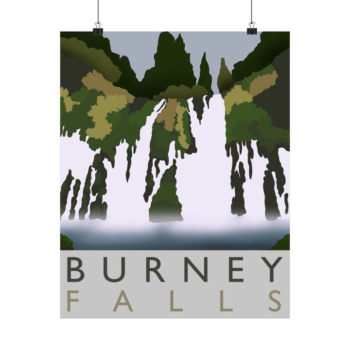 Burney Falls Print – Unframed Wall Art