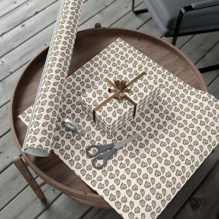 Begonia Pattern Wrapping Paper – Botanical Gift Wrap Roll