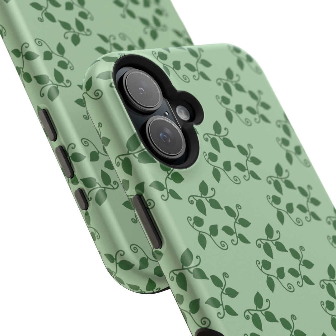 Pothos Pattern Phone Case – Dual Layer Protective Cover