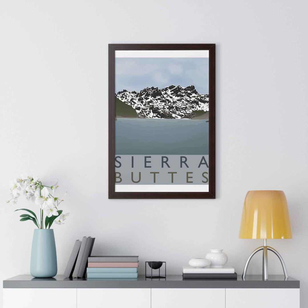 Sierra Buttes Minimalist Framed Print