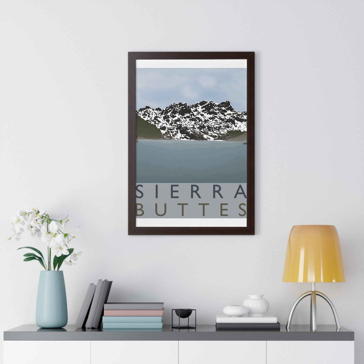 Sierra Buttes Minimalist Framed Print