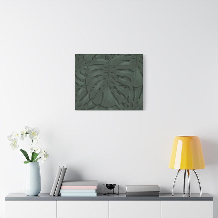 Monstera Canvas Art Tropical Leaf Wall Decor Durable Matte Finish Cotton Canvas Print 24x36