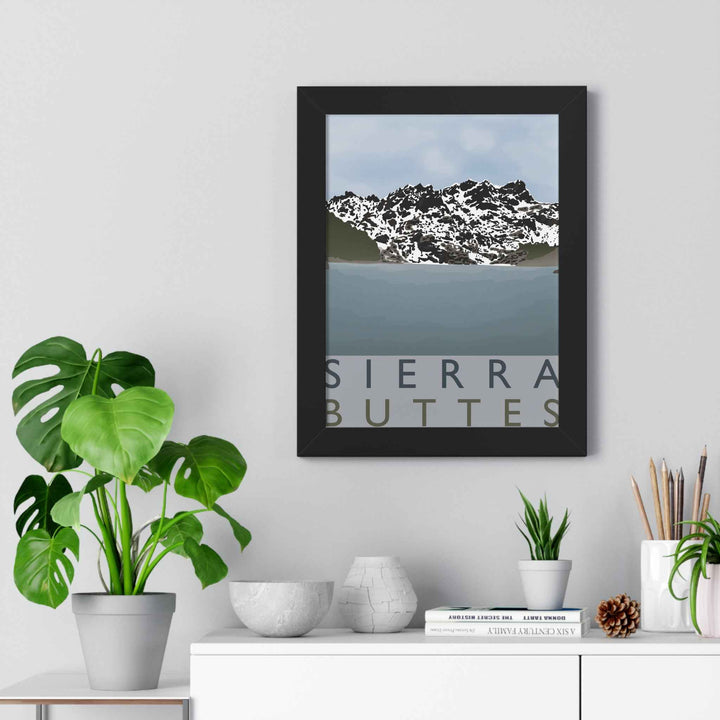 Sierra Buttes Minimalist Framed Print