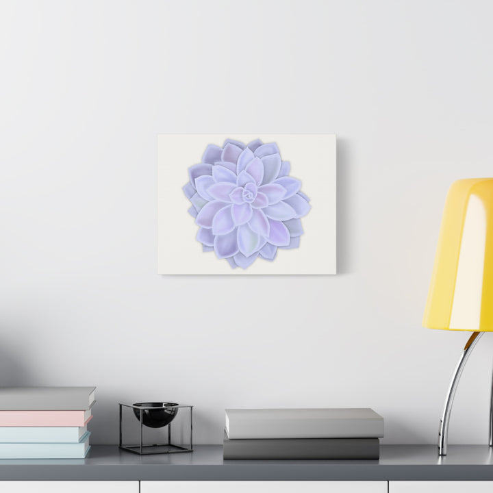 Succulent Canvas Art Pastel Rosette Canvas Durable Cotton Print Botanical Wall Art