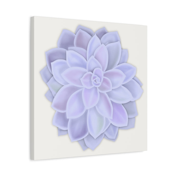 Succulent Canvas Art Pastel Rosette Canvas Durable Cotton Print Botanical Wall Art