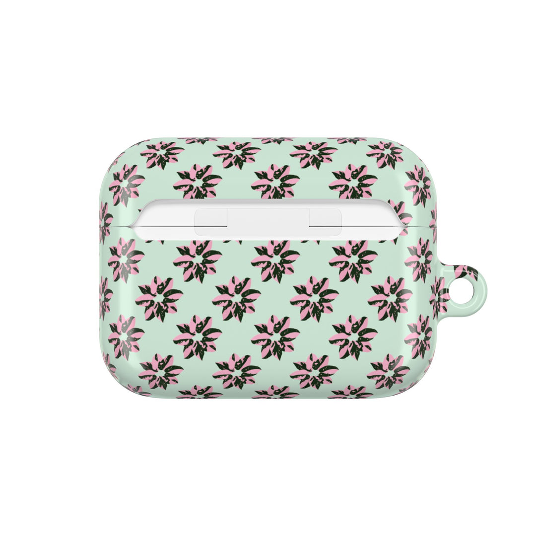 Pink Princess Philodendron Pattern AirPod Case by Printify