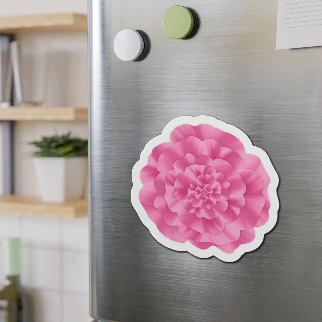 Abstract Peony Magnet