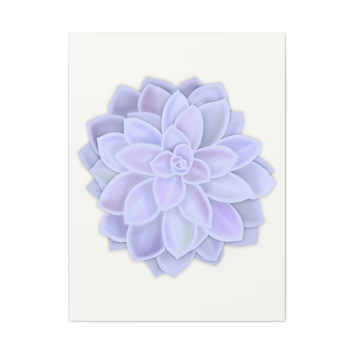 Succulent Canvas Art Pastel Rosette Canvas Durable Cotton Print Botanical Wall Art