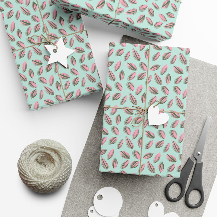 Tradescantia Pattern Wrapping Paper – Botanical Gift Wrap Roll