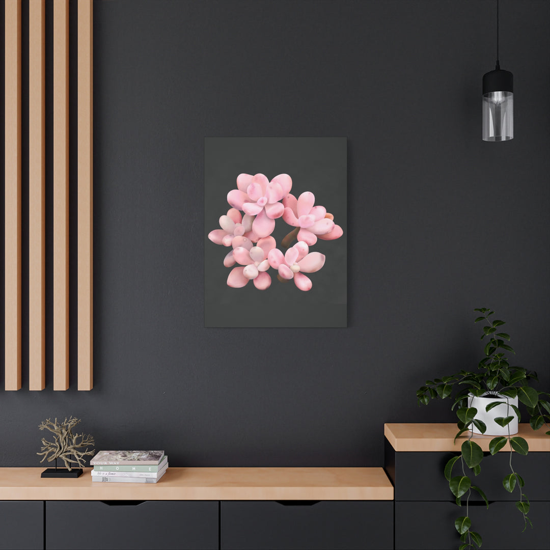 Pink Moonstone Canvas Print – Botanical Wall Art