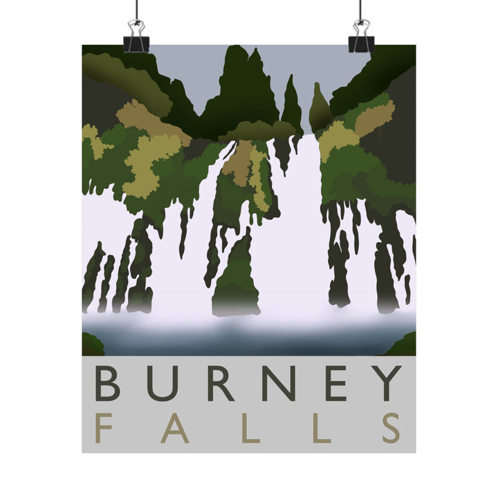 Burney Falls Print – Unframed Wall Art