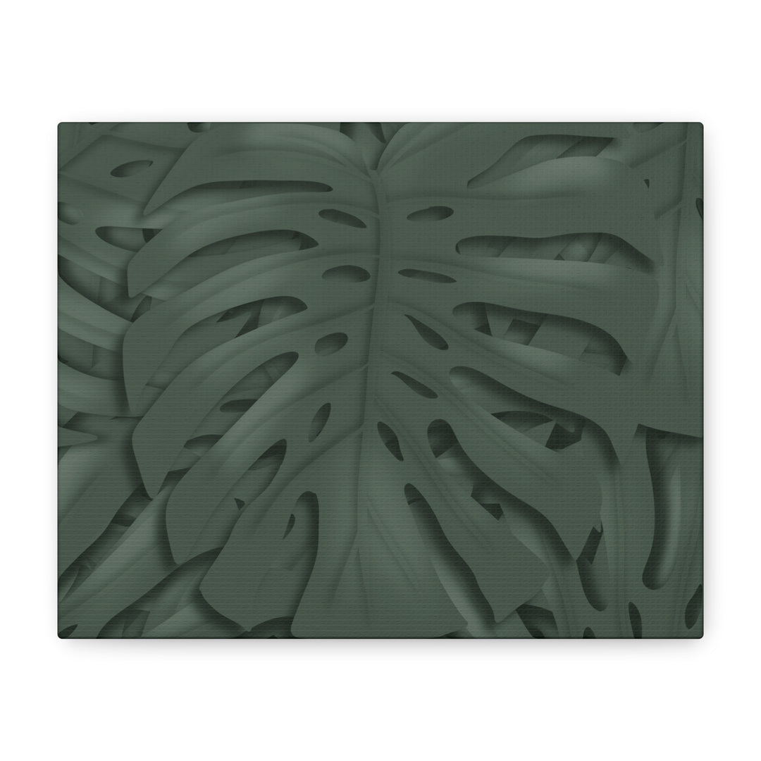 Monstera Canvas Art Tropical Leaf Wall Decor Durable Matte Finish Cotton Canvas Print 24x36