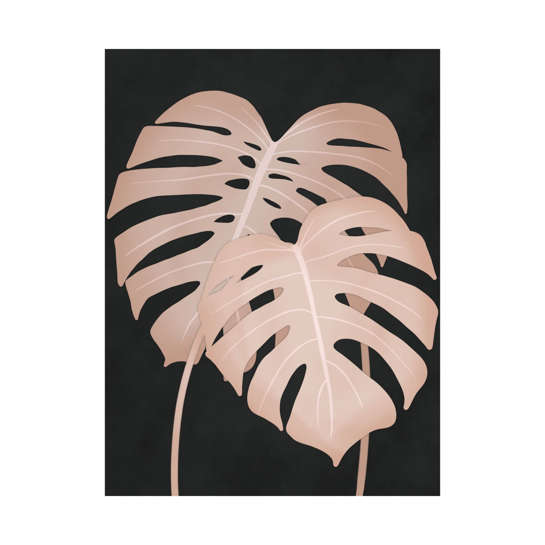 Pink Monstera Botanical Print – Unframed Wall Art