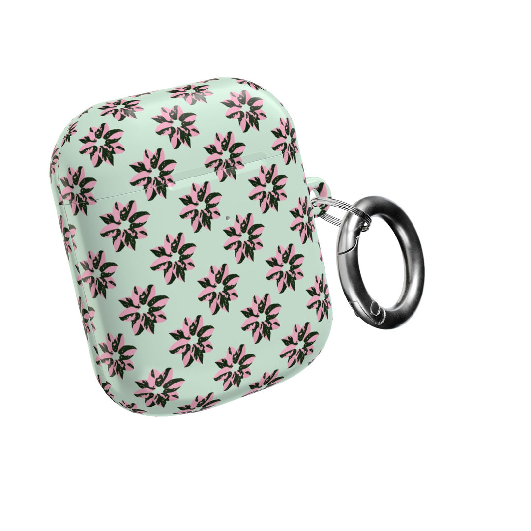 Pink Princess Philodendron Pattern AirPod Case by Printify