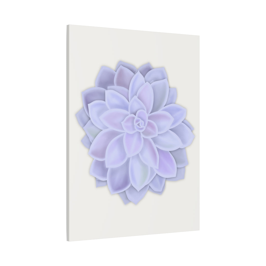 Succulent Canvas Art Pastel Rosette Canvas Durable Cotton Print Botanical Wall Art