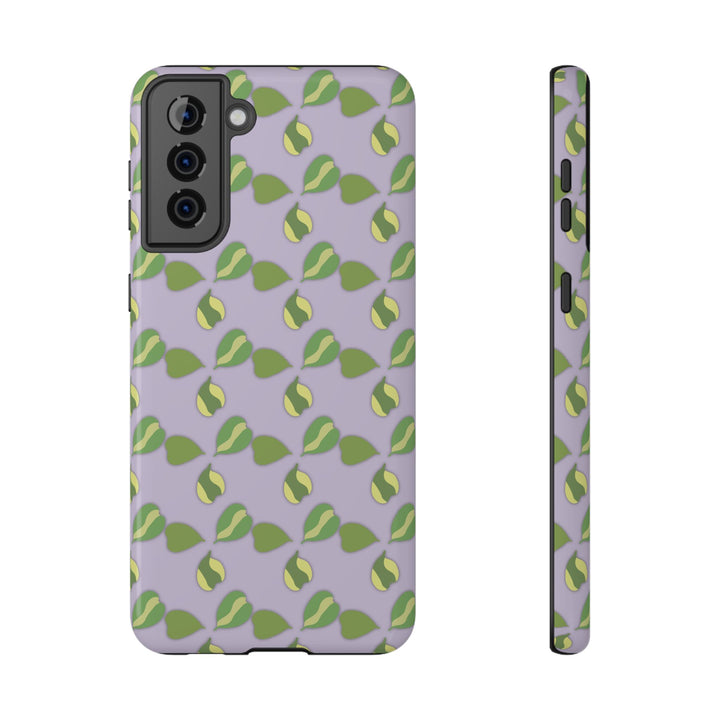 Hoya Kerrii Pattern Impact Resistant Phone Case Green Botanical Protective Cover Full Wrap Print
