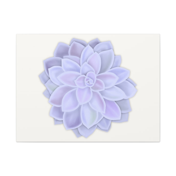 Succulent Canvas Art Pastel Rosette Canvas Durable Cotton Print Botanical Wall Art