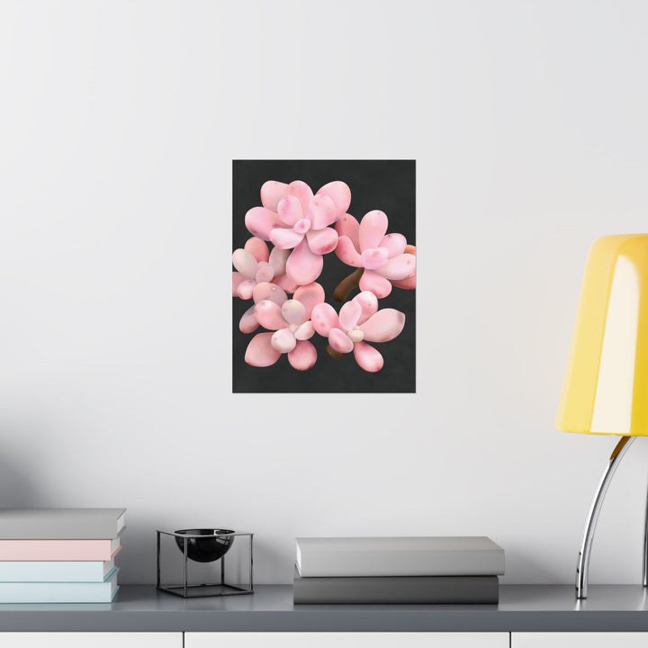 Pink Moonstone Botanical Print – Unframed Wall Art