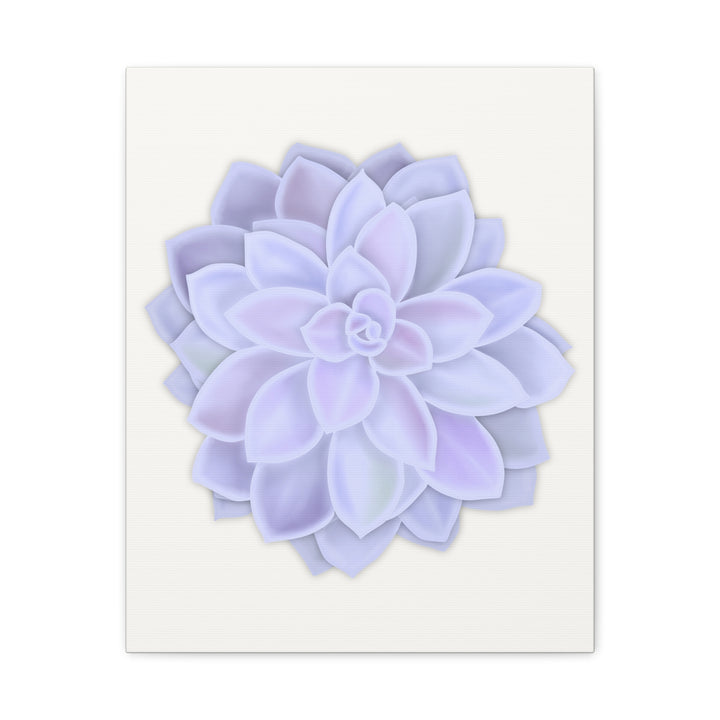 Succulent Canvas Art Pastel Rosette Canvas Durable Cotton Print Botanical Wall Art