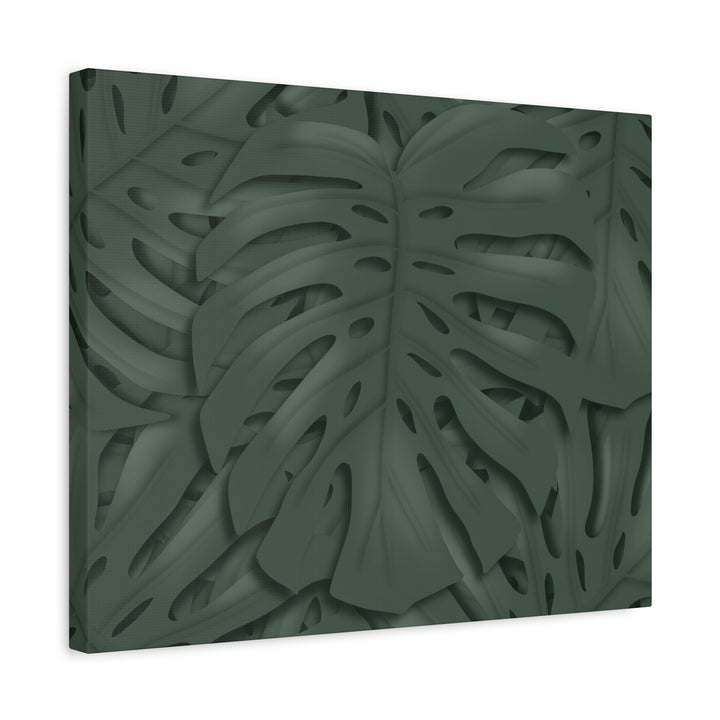 Monstera Canvas Art Tropical Leaf Wall Decor Durable Matte Finish Cotton Canvas Print 24x36