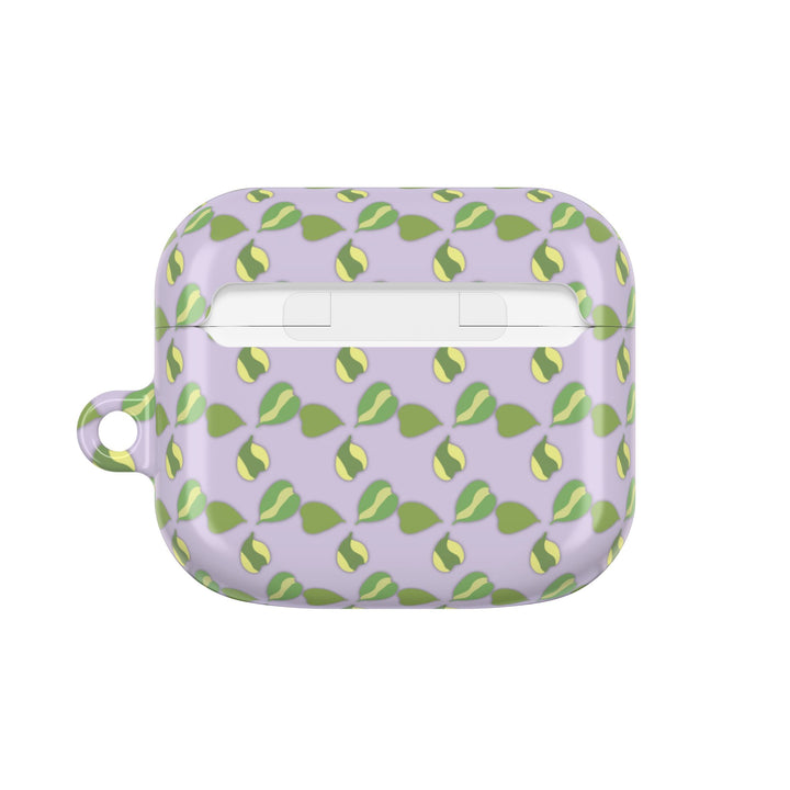 Hoya Kerrii Pattern AirPod Case Plant Inspired Protective Polycarbonate Shell For Wireless Charging