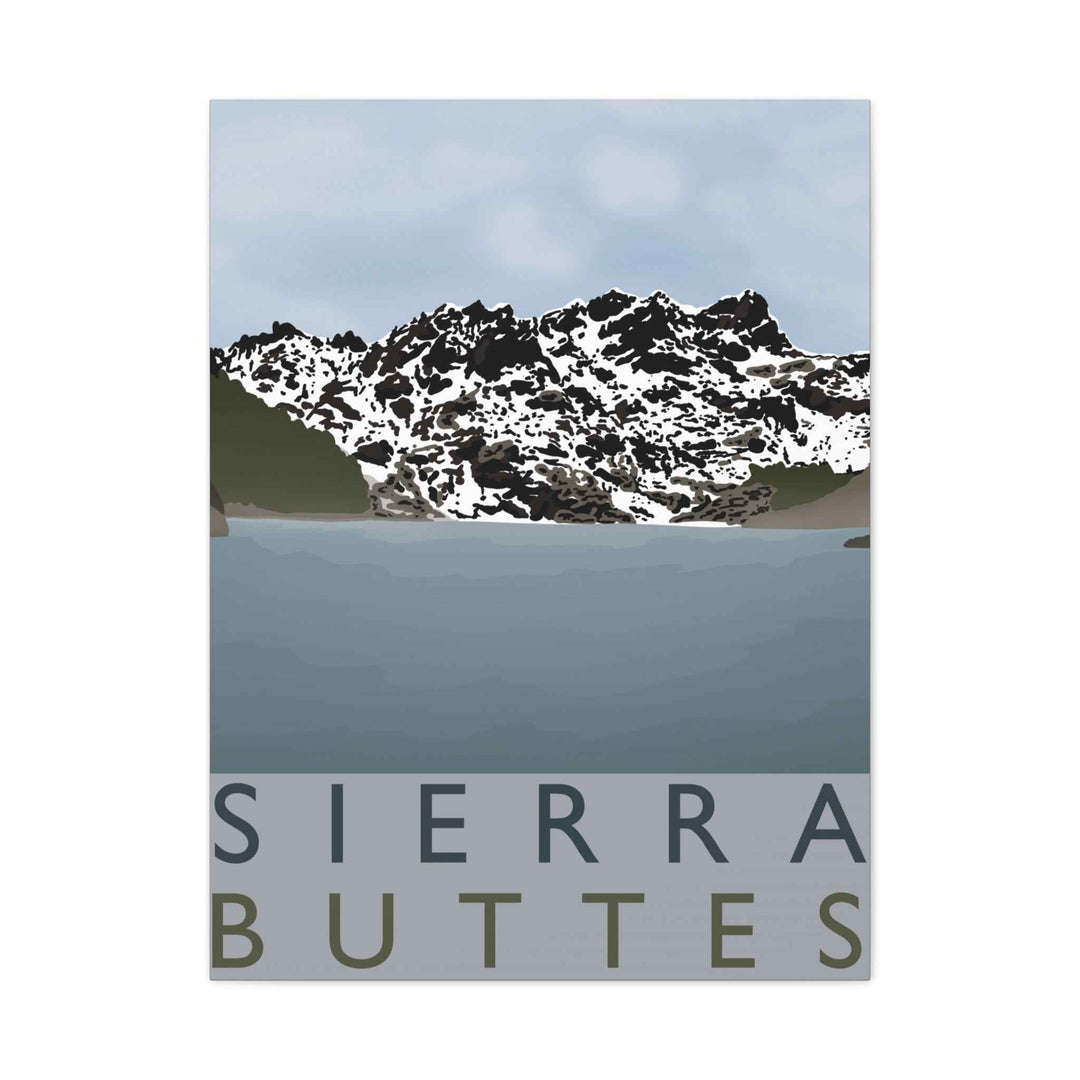 Sierra Buttes Minimalist Canvas