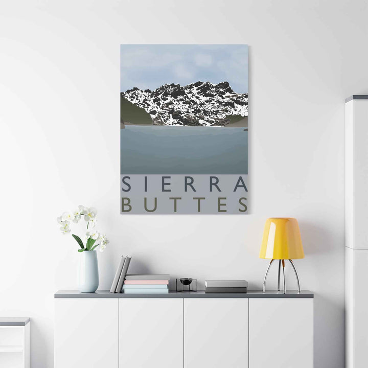 Sierra Buttes Minimalist Canvas
