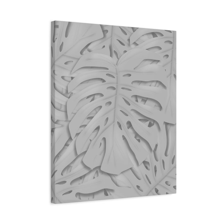 Monstera Canvas Art 24x36 Matte Texture Indoor Botanical Wall Print Modern Home Decor