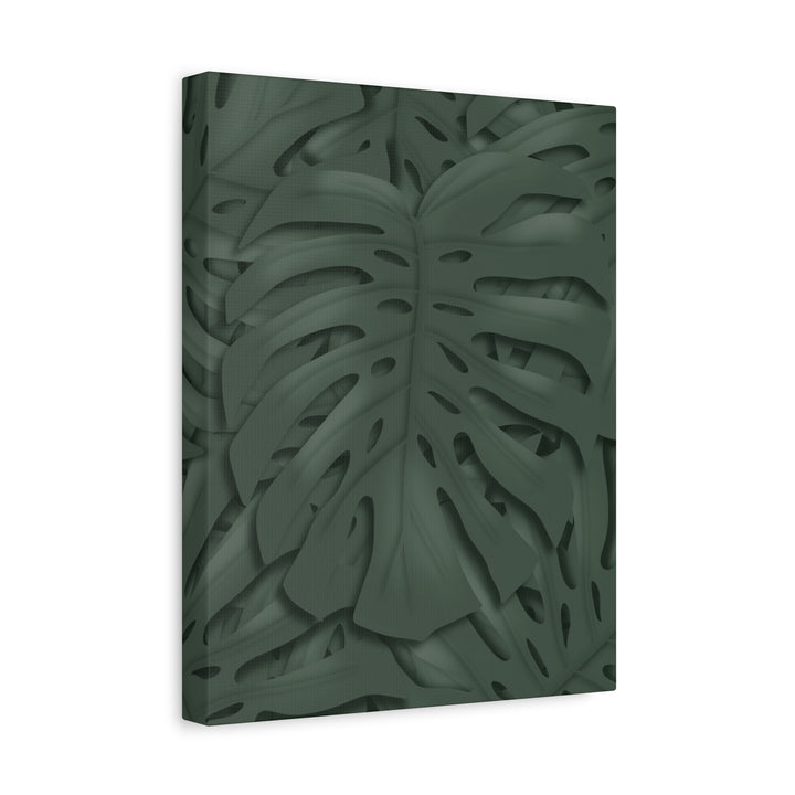Monstera Canvas Art Tropical Leaf Wall Decor Durable Matte Finish Cotton Canvas Print 24x36