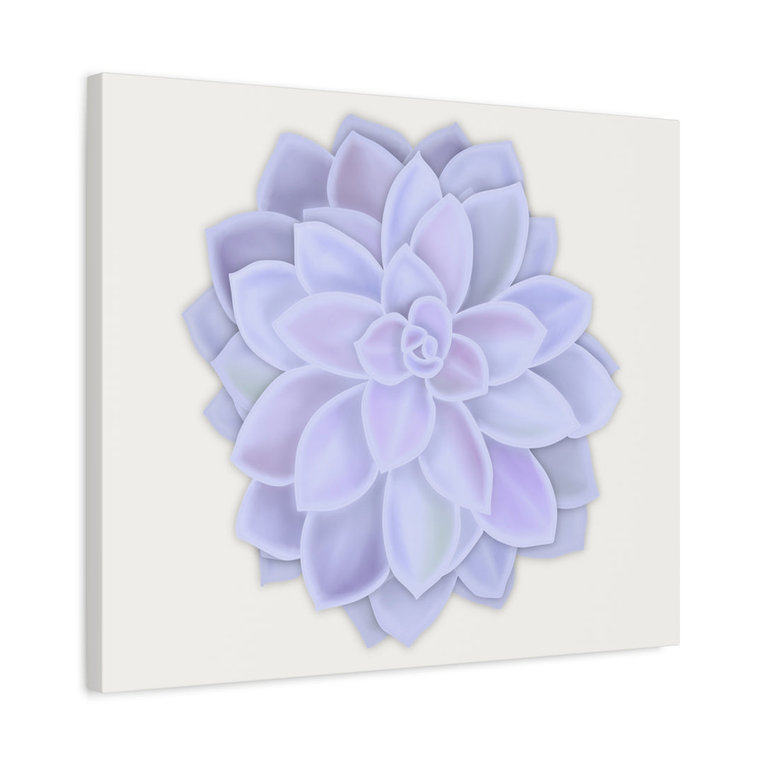 Succulent Canvas Art Pastel Rosette Canvas Durable Cotton Print Botanical Wall Art
