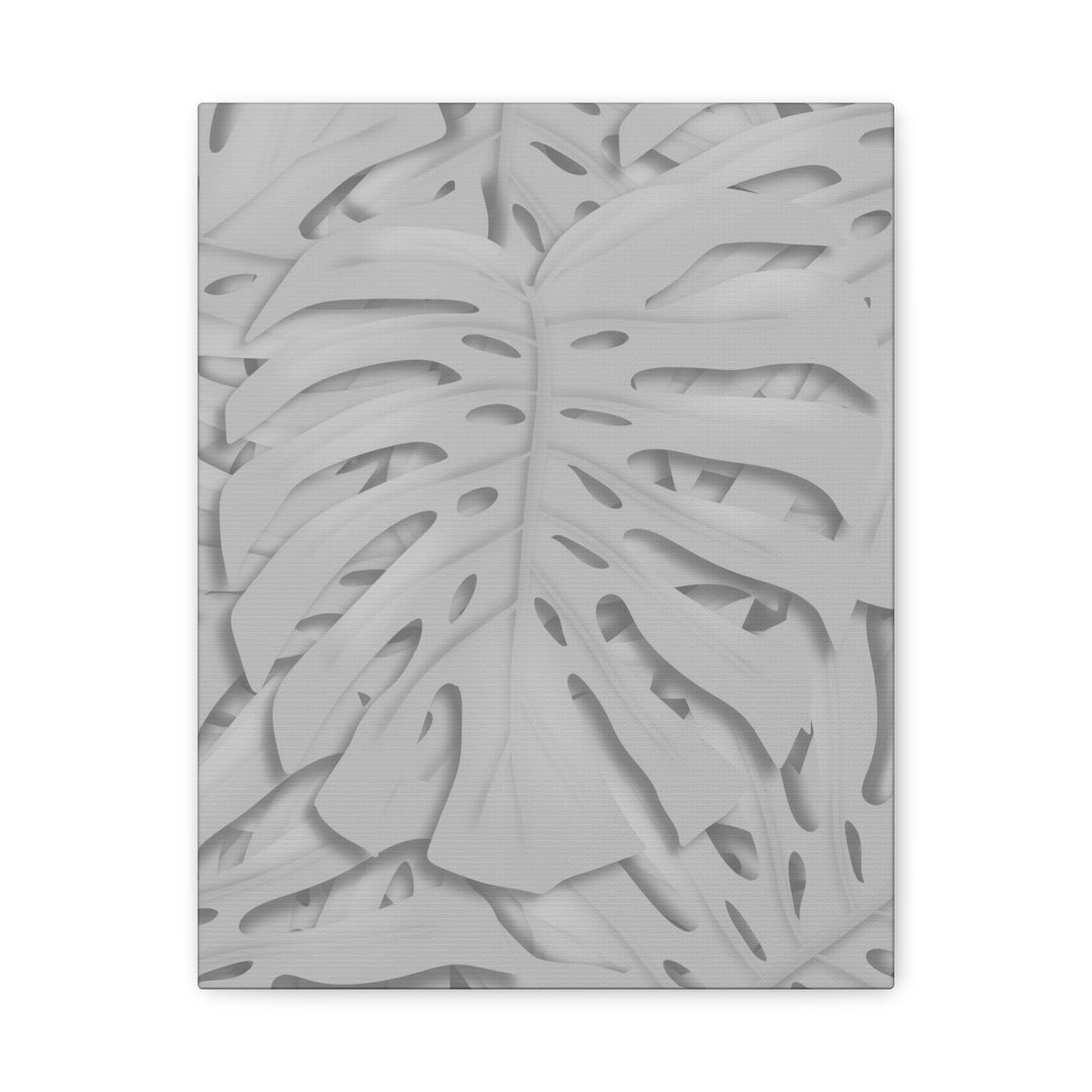 Monstera Canvas Art 24x36 Matte Texture Indoor Botanical Wall Print Modern Home Decor
