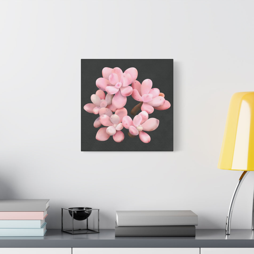 Pink Moonstone Canvas Print – Botanical Wall Art