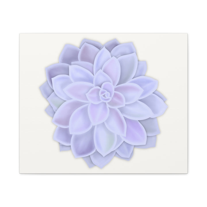 Succulent Canvas Art Pastel Rosette Canvas Durable Cotton Print Botanical Wall Art