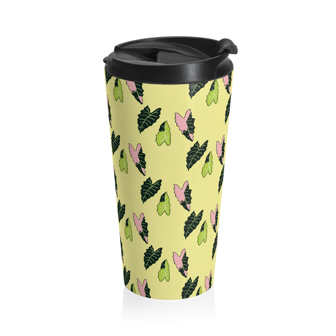 Alocasia Pattern 20 Oz Vacuum Insulated Travel Tumbler Keeps Drinks Hot Or Cold