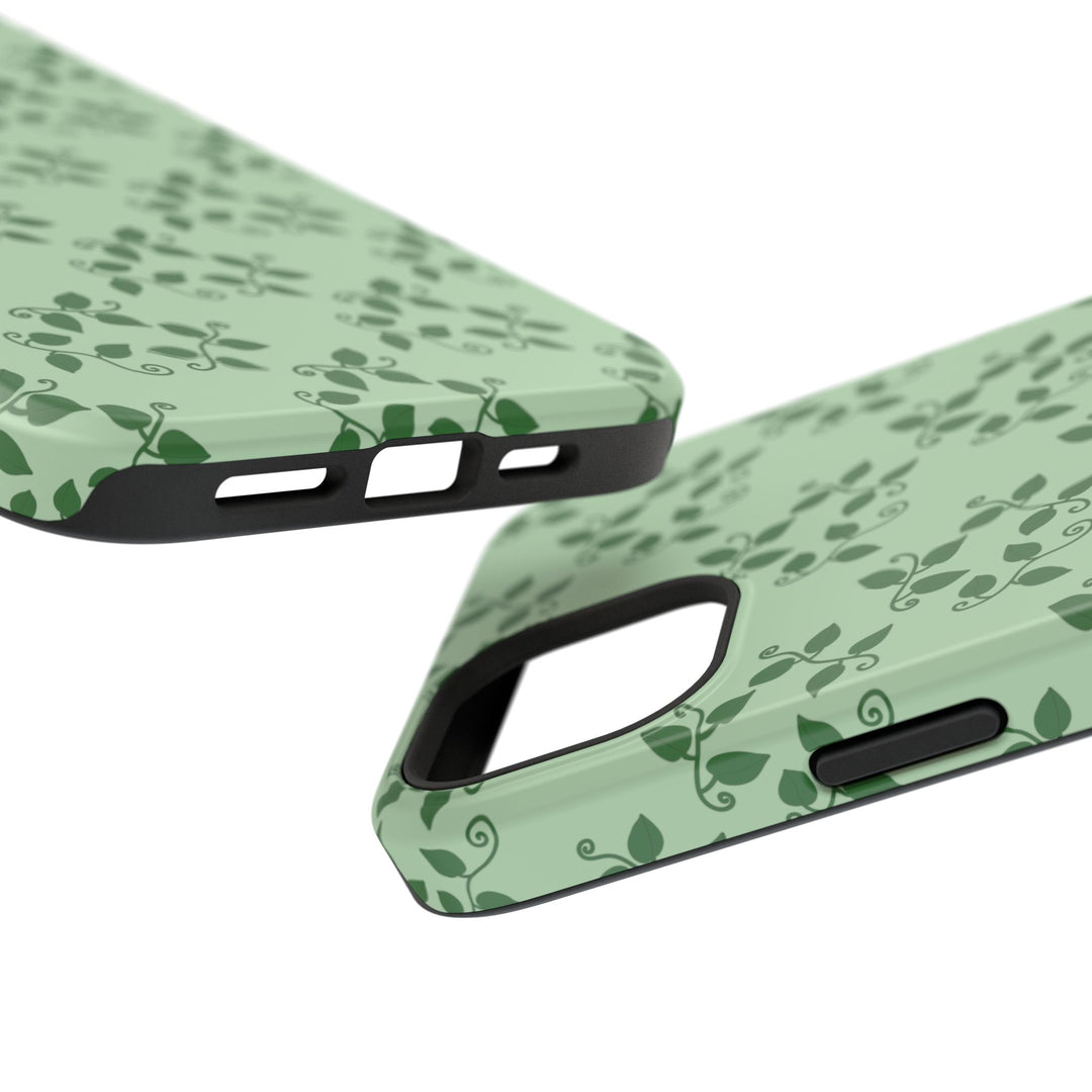 Pothos Pattern Phone Case – Dual Layer Protective Cover