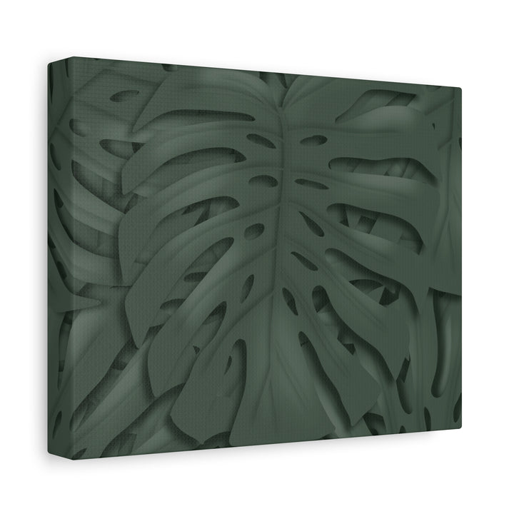 Monstera Canvas Art Tropical Leaf Wall Decor Durable Matte Finish Cotton Canvas Print 24x36