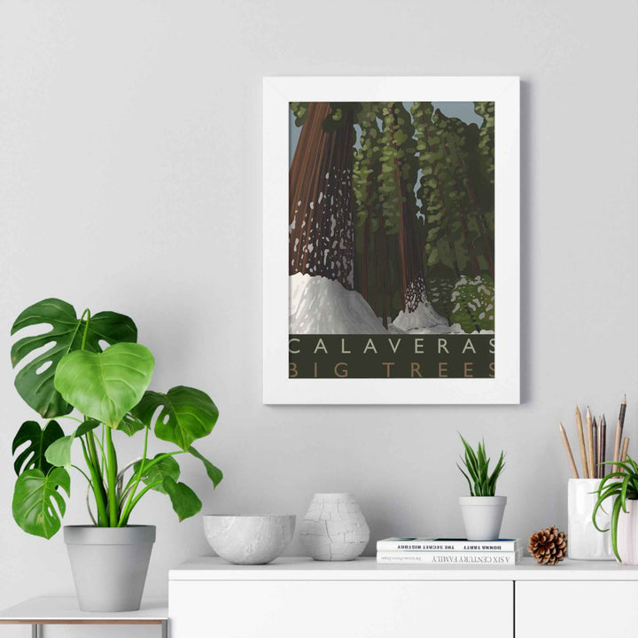 Calaveras Big Trees Minimalist Framed Print