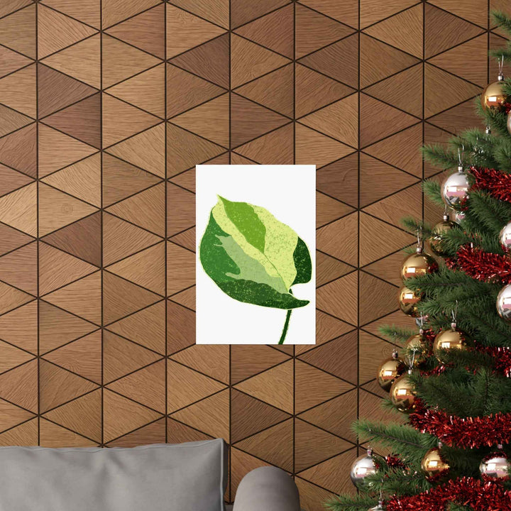 Pothos Wall Art – Botanical Poster on Museum Grade Paper | Indoor Plant Print Unframed - The Potted Pixel