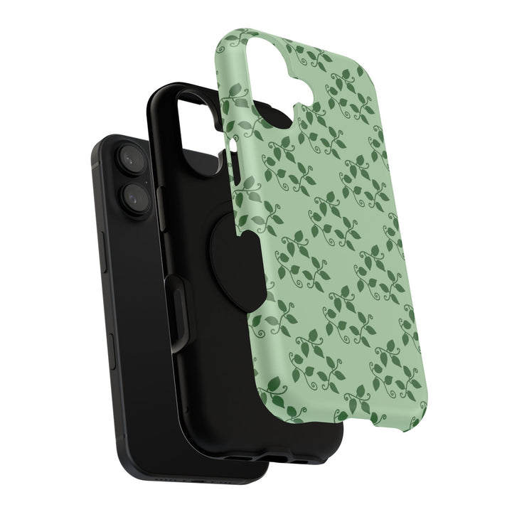 Pothos Pattern Phone Case – Dual Layer Protective Cover