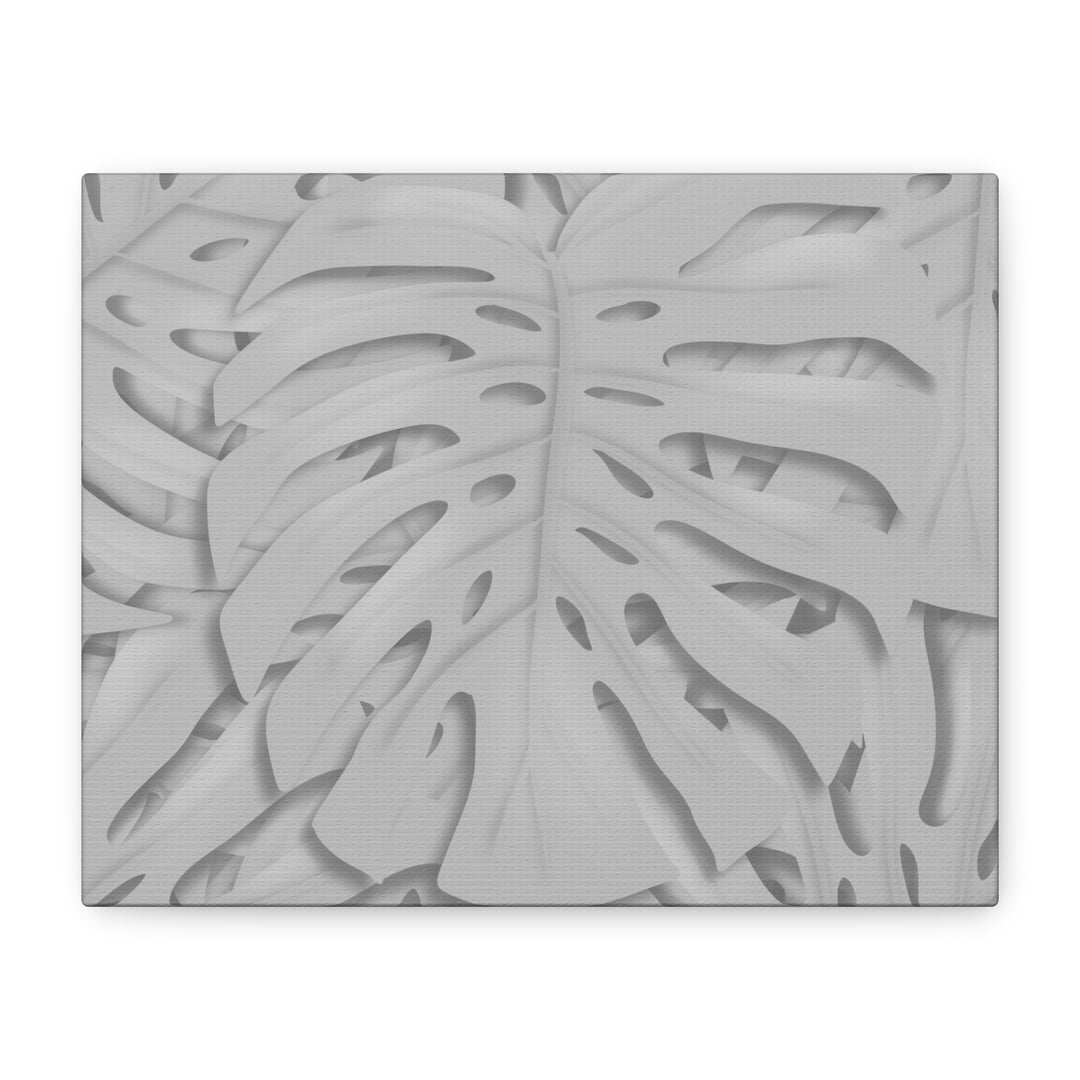 Monstera Canvas Art 24x36 Matte Texture Indoor Botanical Wall Print Modern Home Decor