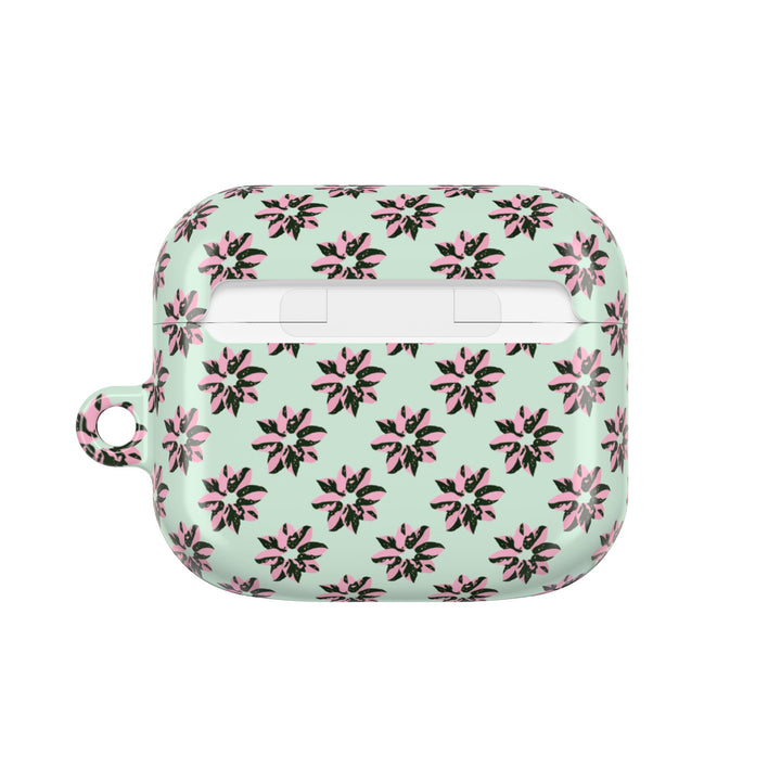 Pink Princess Philodendron Pattern AirPod Case by Printify